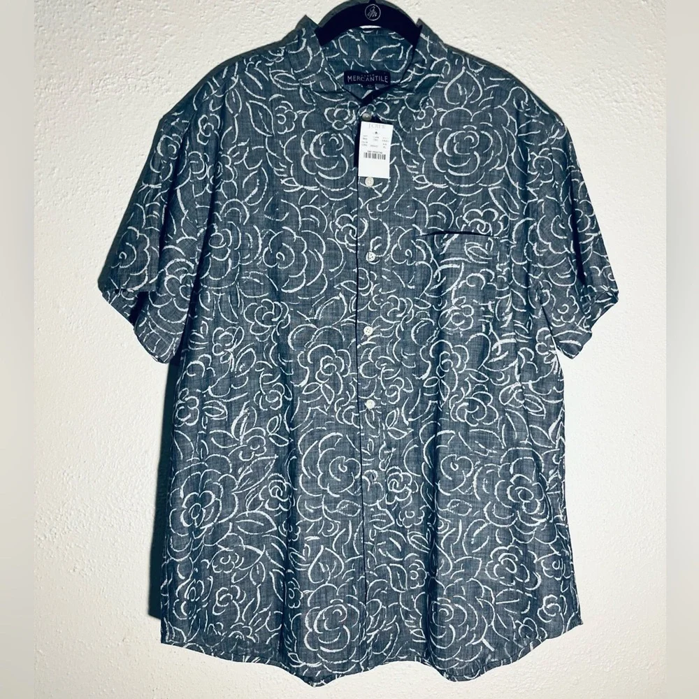 J. Crew Mens Slim Fit Print Cotton Button Down  Shirt  Size XL NWT Preppy - Picture 3 of 9